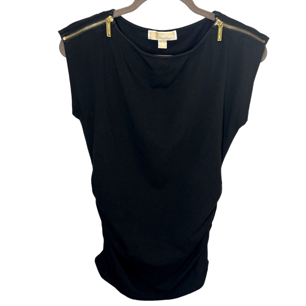 Michael Kors black scrunched cotton soft size small *